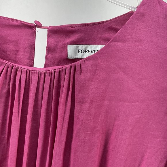 Forever New - Jessica Long Sleeve Smock Dress - Women's Size 4 - Magenta Haze - Picture 2 of 10